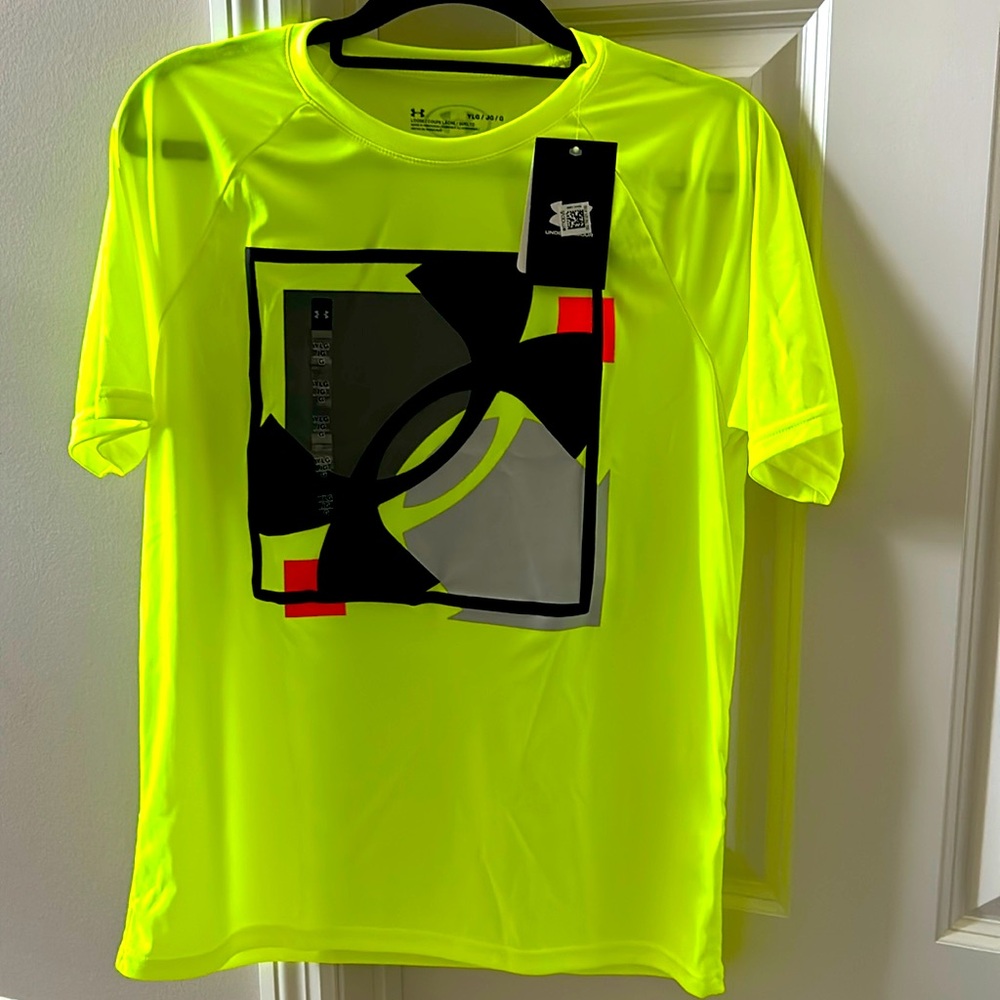 Under Armour Neon Yellow T-shirt YL